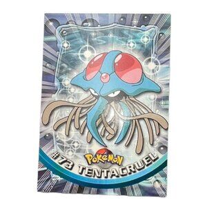 Tentacruel Pokemon Card Topps #73 TV Animation Edition Series Black Logo